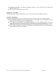 Form JDF1513 &quot;Instructions to Disclaim Paternity&quot; - Colorado, Page 5