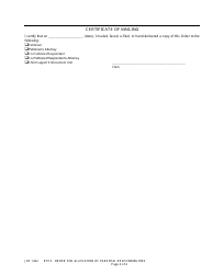 Form JDF1422 Order for Allocation of Parental Responsibilities - Colorado, Page 4
