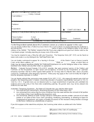 Form JDF1515 &quot;Summons to Disclaim Paternity&quot; - Colorado