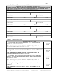 Form DBPR AR5 Application for Certificate of Authorization Architectural Business - Florida, Page 6