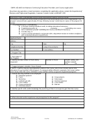 Form DBPR AID4003 &quot;Architecture Continuing Education Providers and Course Application&quot;, Page 12