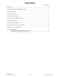 Form DBPR AID4003 &quot;Architecture Continuing Education Providers and Course Application&quot;, Page 2