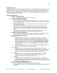 Form DBPR AR8 &quot;Application for Licensure by State or Direct Endorsement&quot; - Florida, Page 2
