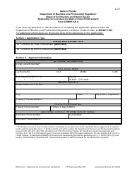 Form DBPR AR8 &quot;Application for Licensure by State or Direct Endorsement&quot; - Florida, Page 3
