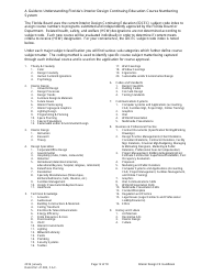 Form DBPR ID4002 &quot;Interior Design Continuing Education Providers and Course Application&quot; - Florida, Page 12