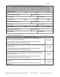 Form DBPR ID3 Application for Certificate of Authorization Interior Design Business - Florida, Page 6