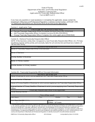Form DBPR ALU5 Application for Financially Responsible Officer - Florida, Page 4