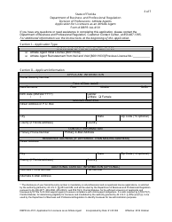 Form DBPR AA-4101 Application for Licensure as an Athlete Agent - Florida, Page 3