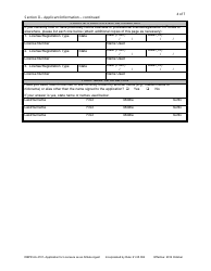 Form DBPR AA-4101 &quot;Application for Licensure as an Athlete Agent&quot; - Florida, Page 4
