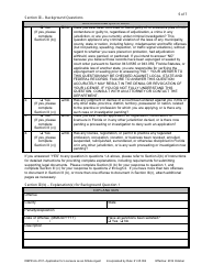 Form DBPR AA-4101 Application for Licensure as an Athlete Agent - Florida, Page 5
