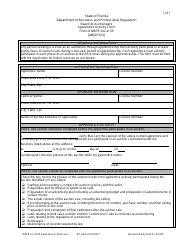 Document preview: Form DBPR AU-4159 Apprentice Activity Form - Florida
