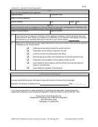 Form DBPR AU-4153 Application for Initial Licensure as Auctioneer - Florida, Page 8