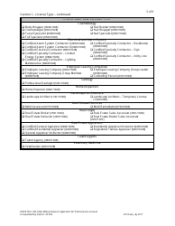 Form DBPR MVL003 Application for Initial Military/Veteran Application for Professional Licensure - Florida, Page 5