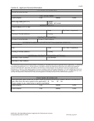 Form DBPR MVL003 Application for Initial Military/Veteran Application for Professional Licensure - Florida, Page 6