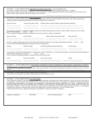 Form BPR-0009-450 &quot;Application for License&quot; - Florida, Page 2