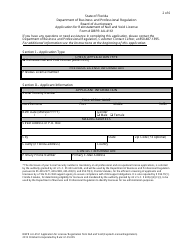 Form DBPR AU-4161 &quot;Application for Reinstatement of Null and Void License&quot; - Florida, Page 2
