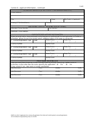 Form DBPR AU-4161 &quot;Application for Reinstatement of Null and Void License&quot; - Florida, Page 3