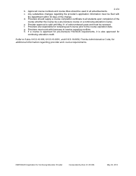 Form DBPR BAR8 &quot;Application for Initial and Continuing Education Provider Approval&quot; - Florida, Page 2
