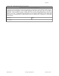 Form DBPR FSBC01 &quot;Application for Amateur Sanctioning Organization&quot; - Florida, Page 14