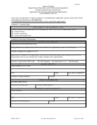 Form DBPR FSBC01 &quot;Application for Amateur Sanctioning Organization&quot; - Florida, Page 4