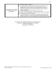 Form DBPR BCAIB5 Application for Education Course Approval/Renewal and Provider - Florida, Page 2