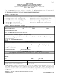 Form DBPR BCAIB5 Application for Education Course Approval/Renewal and Provider - Florida, Page 3