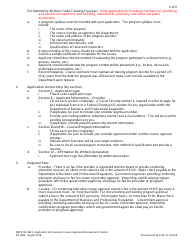 Form DBPR BCAIB5 Application for Education Course Approval/Renewal and Provider - Florida, Page 6