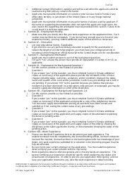 Form DBPR BCAIB12 &quot;Application for Provisional Certificate Through Enrollment in an Internship Certification Program and Standard Certificate After Completion of an Internship Certification Program - Inspectors and Plans Examiners&quot; - Florida, Page 3
