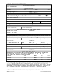 Form DBPR BCAIB12 &quot;Application for Provisional Certificate Through Enrollment in an Internship Certification Program and Standard Certificate After Completion of an Internship Certification Program - Inspectors and Plans Examiners&quot; - Florida, Page 8