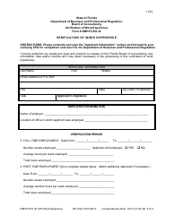 Form DBPR CPA2 &quot;CPA Licensure Application&quot; - Florida, Page 6
