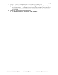 Form DBPR CPA5 Application for CPA Sole Proprietor Firm - Florida, Page 5