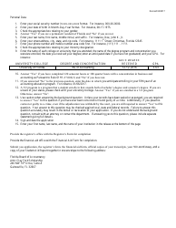 &quot;Clay Ford Scholarship for 5th Year Accounting Students Application Form&quot; - Florida, Page 2