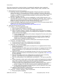 Form DBPR CPA4 Application for CPA Firm - Florida, Page 5