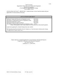Document preview: Form DBPR CPA8 CPA Request for Name/Address Change - Florida