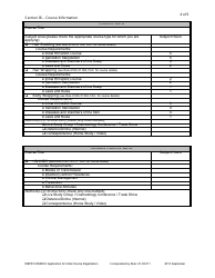 Form DBPR COSMO8 Application for Initial Course Registration of Hair Wrapper, Hair Braider, Body Wrapper and Initial HIV/Aids - Florida, Page 4