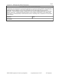 Form DBPR COSMO8 Application for Initial Course Registration of Hair Wrapper, Hair Braider, Body Wrapper and Initial HIV/Aids - Florida, Page 5