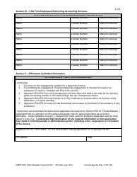 Form DBPR CPA6 Application for CPA Non Resident Temporary Practice Permit - Florida, Page 3