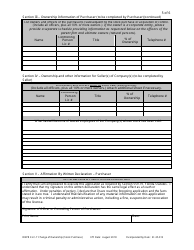 Form DBPR ELC7 &quot;Application for Certificate of Approval for/Notification of Change of Ownership (Stock Purchase)&quot; - Florida, Page 5
