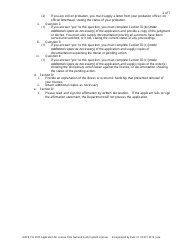 Form DBPR PG4705 Application for License From Null and Void (Expired License) - Florida, Page 2
