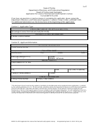 Form DBPR PG4705 Application for License From Null and Void (Expired License) - Florida, Page 3
