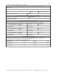Form DBPR PG4705 Application for License From Null and Void (Expired License) - Florida, Page 4