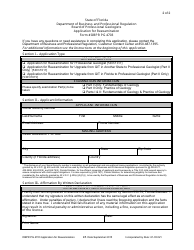 Form DBPR PG4703 &quot;Application for Reexamination for Professional Geologist&quot; - Florida, Page 2