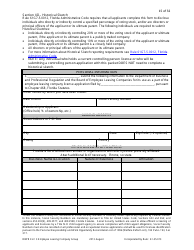 Form DBPR ELC3 Application for Licensure as an Employee Leasing Company Group - Florida, Page 15