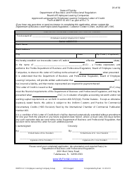 Form DBPR ELC3 Application for Licensure as an Employee Leasing Company Group - Florida, Page 23