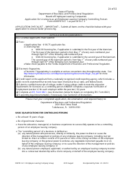 Form DBPR ELC3 Application for Licensure as an Employee Leasing Company Group - Florida, Page 24
