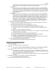 Form DBPR ELC3 Application for Licensure as an Employee Leasing Company Group - Florida, Page 26