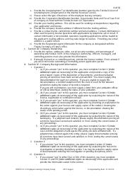 Form DBPR ELC3 Application for Licensure as an Employee Leasing Company Group - Florida, Page 4