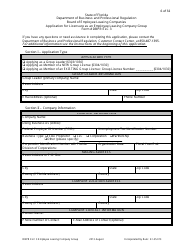 Form DBPR ELC3 Application for Licensure as an Employee Leasing Company Group - Florida, Page 6
