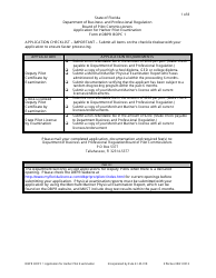 Document preview: Form DBPR BOPC1 Application for Harbor Pilot Examination - Florida