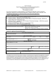 Form DBPR PG4701 Application for Licensure - Board of Professional Geologists - Florida, Page 4